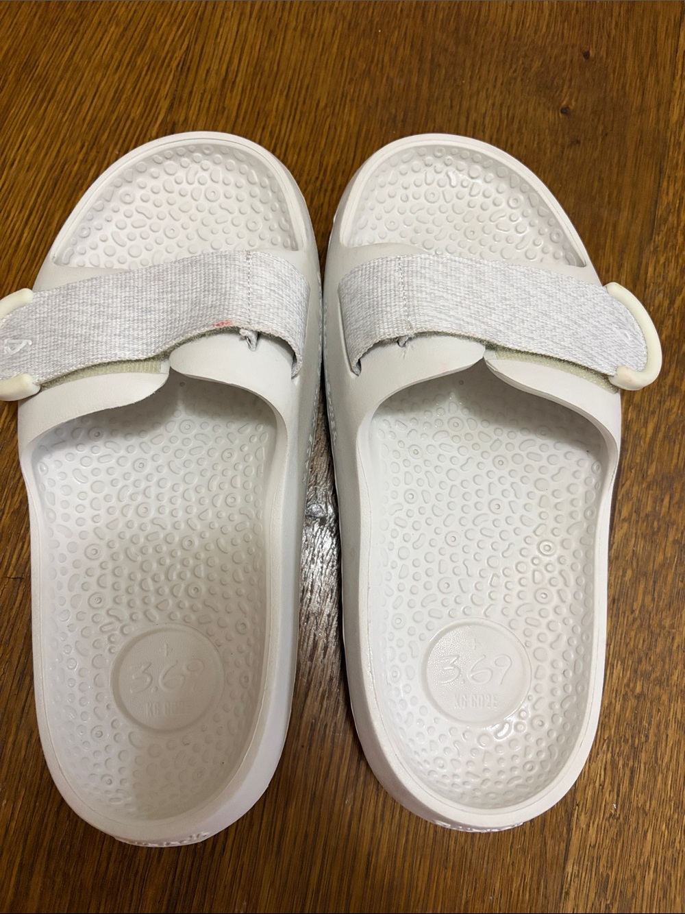 allbirds White Adjustable Strap Slide Sandals